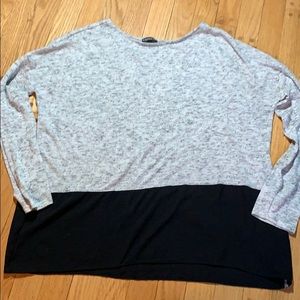 Express Gray Oversize Long Sleeve